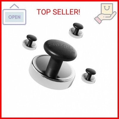 Master Magnetics Ceramic Round Base Magnet with Knob Pack - Heavy-Duty Strong Ma