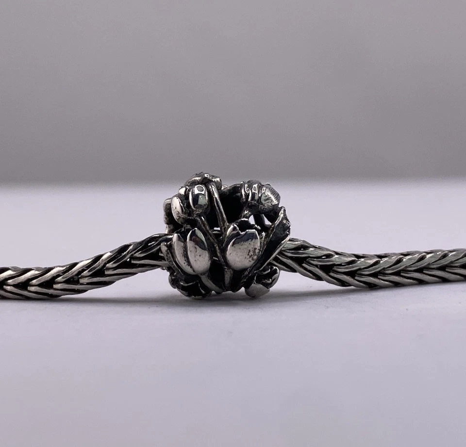 OHM Tulipán Plata 925 Retirado Difícil de Encontrar Cuentas Foto 2 de 4