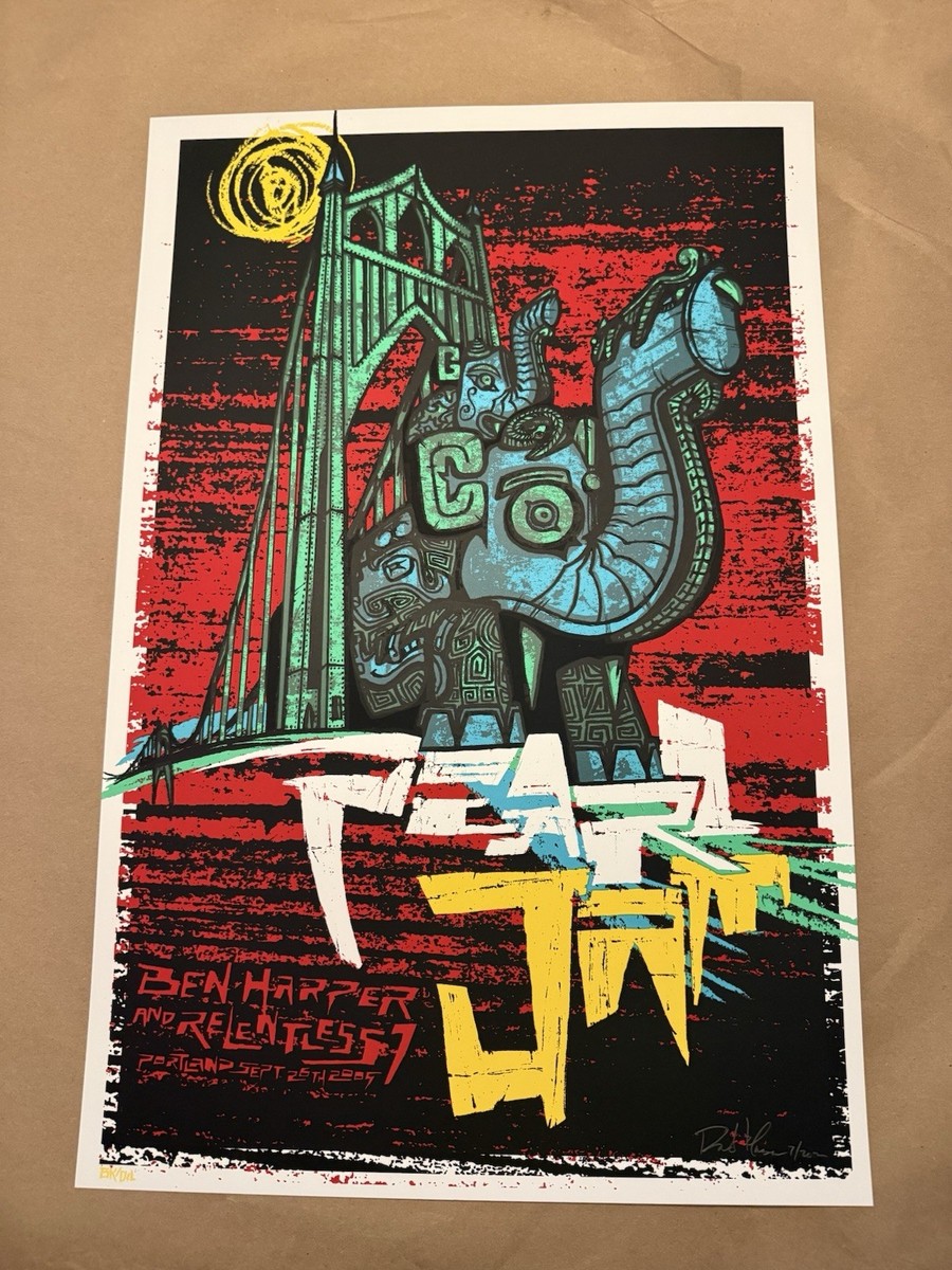 Pearl Jam Poster Klausen Portland 2009 Signed And Numbered AP | eBay