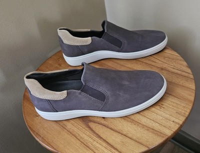 Ecco Men's Slip-On Shoes Dark Gray/Tan