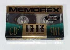 Memorex High Bias Type II CD2 90 Minute Cassette Tape - New