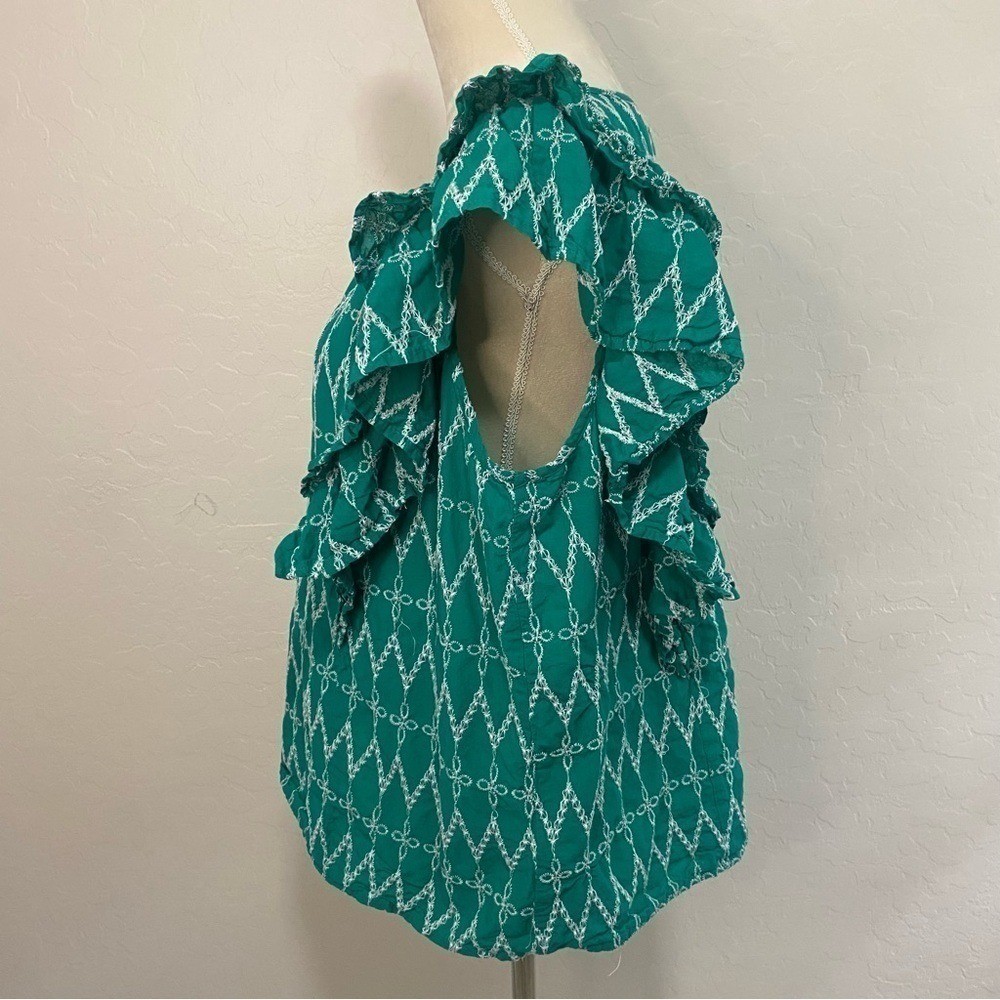 Universal Thread Green with White Thread Stitchin… - image 7