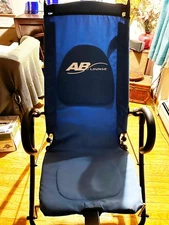 AB Lounge Sport Abdominal Workout Fitness Exercise Blue Lounger Chair Machine