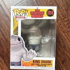 Funko Pop! Vinilo: The Suicide Squad - King Shark #1114 Figura Vinilo Película Tema