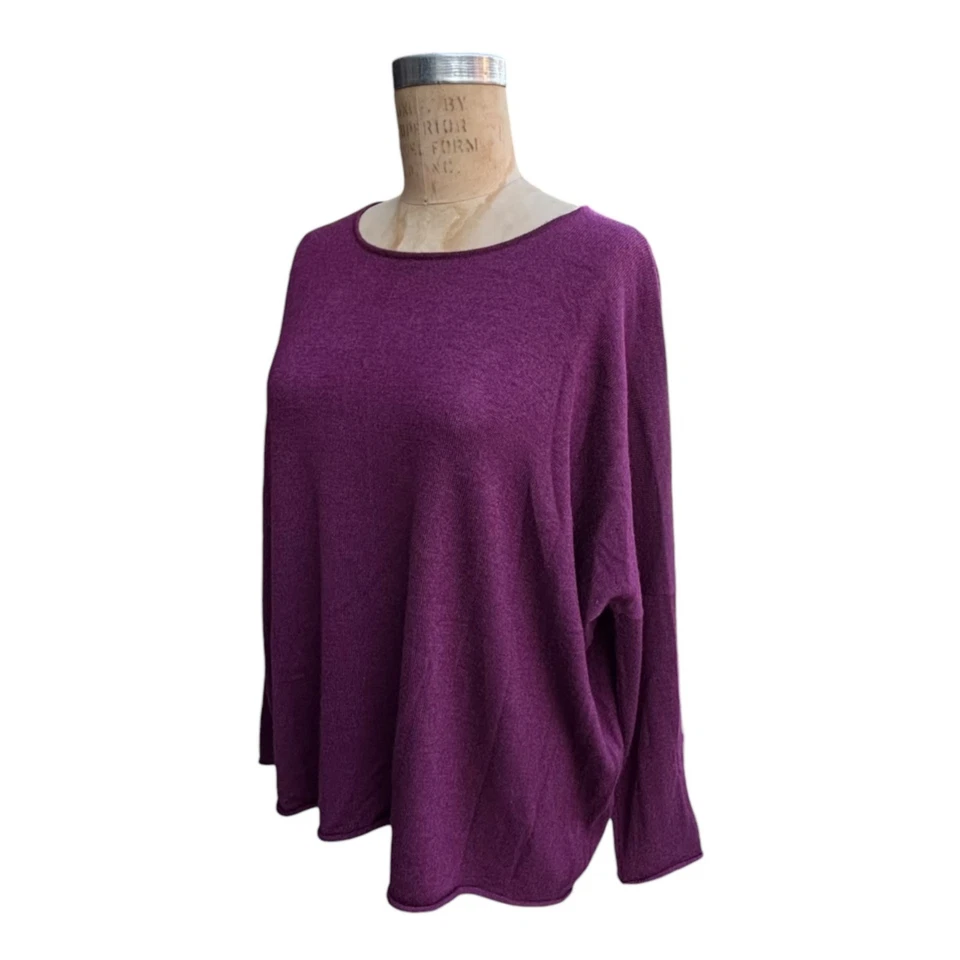 Suéter de cachemir y seda Eskandar suéter de hombro caído de gran tamaño cuadrado Lagenlook Foto 2 de 4