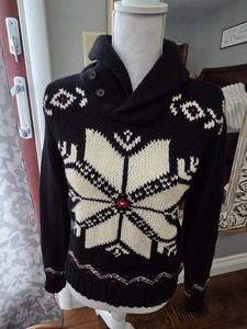 【新品•現行タグ】Ralph Lauren スノーフレークコットンウールニット スノーフレーク コットンカシミヤ セーター | ラルフ ローレン公式