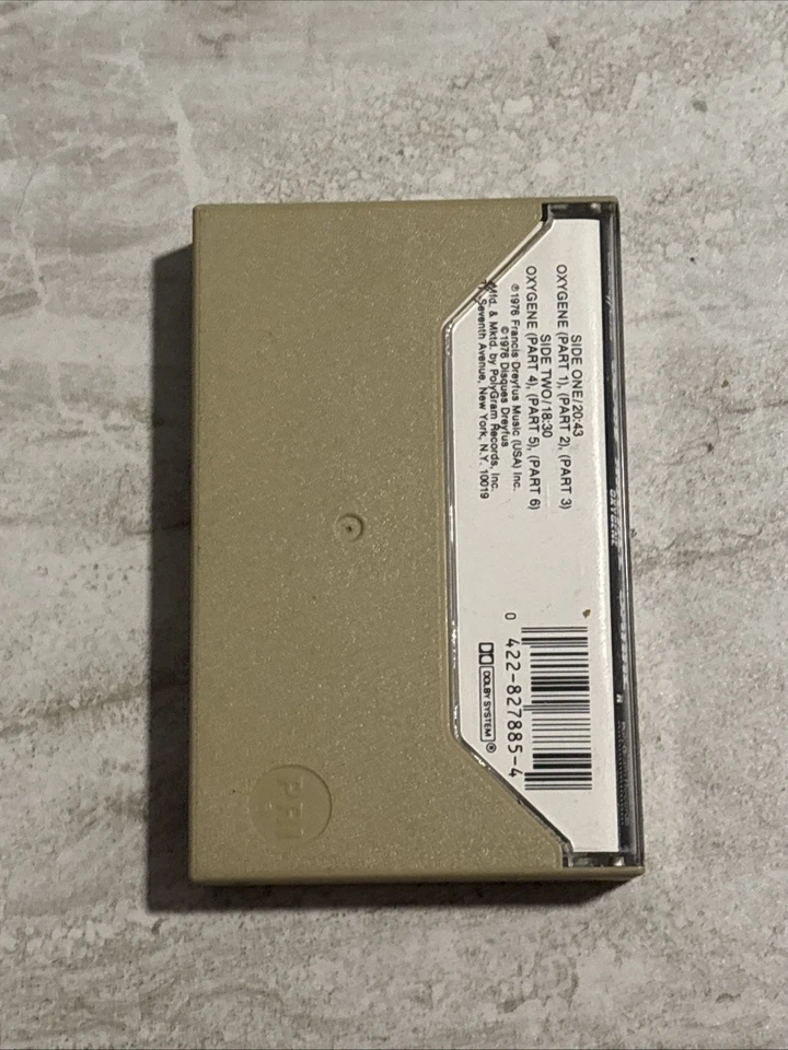 Jean Michel Jarre ‎– Oxygene (Cassette Tape, 1986) RARE Ambient Foto 3 de 4