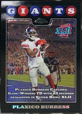 2008 Topps Chrome Football Plaxico Burress #TC153 NM