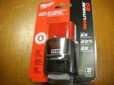 Milwaukee M12 Battery Red Lithium 2.0Ah 12 Volt Genuine 48-11-2420 NEW