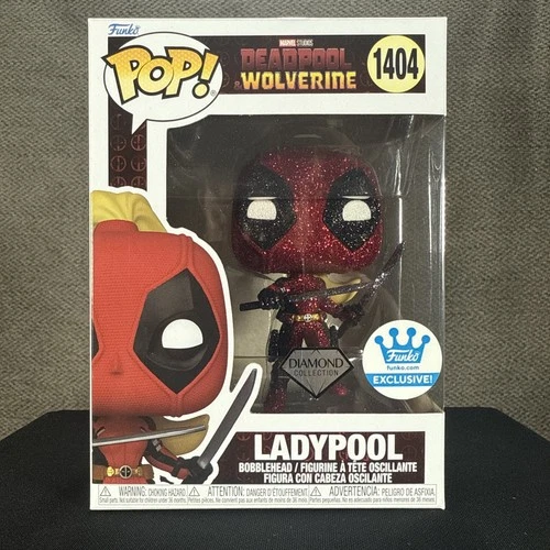 Funko Pop Marvel Deadpool & Wolverine 1404 Ladypool Glitter  Shop Exclusive