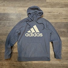 Adidas Golf Pullover Mens Medium Logo Drawstring Hoodie