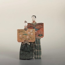 Rare Japanese Antique Bakumatsu Meiji Paper Hina Doll Ningyo