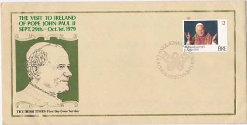1979 Ireland/Eire FDC cover Visit Pope John Paul II to Ireland