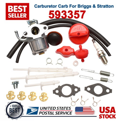 #ad Carburetor Carb For Briggs amp; Stratton Part# 593357 Snowblower Toro Craftsman $29.90
