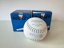 2 White Softball Dudley WT-12SP Leather THUNDER BLUE HEAT COR47 Approved USSSA