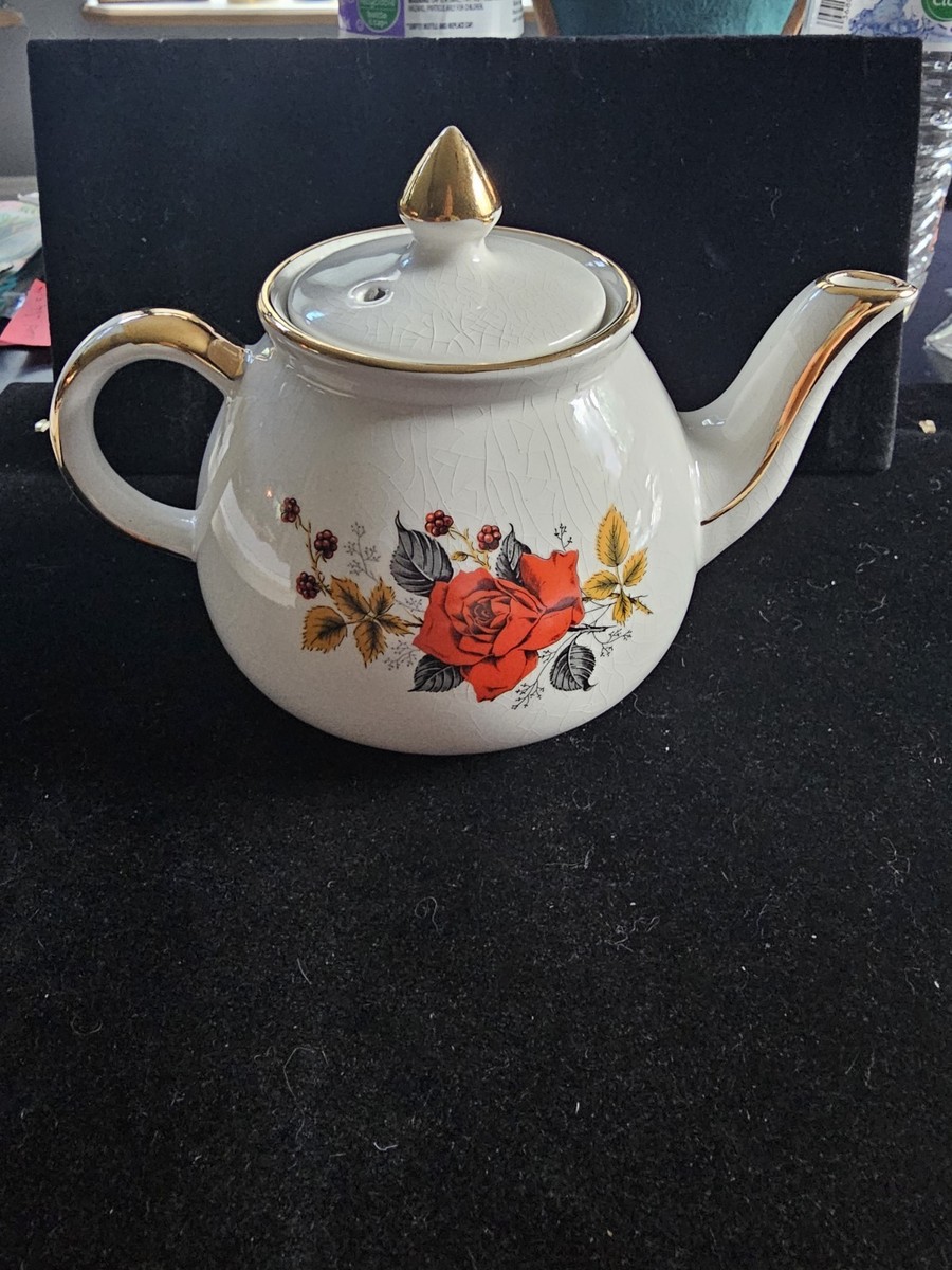 Vintage Mini Gibson Staffordshire Red Rose Raspberries