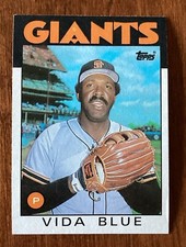 1986 Topps - #770 Vida Blue - near mint condition - FREE SHIPPING