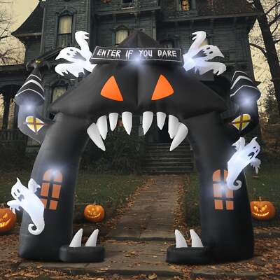 Halloween Inflatables Ebay HALLOWEEN OUTDOOR INFLATABLE WITH LED LIGHTS (4 VARIATIONS) | eBay