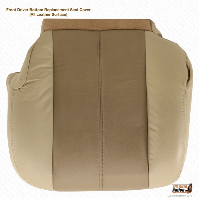 2001 2002 GMC Yukon Denali XL Driver Side Bottom LEATHER Seat Cover 2