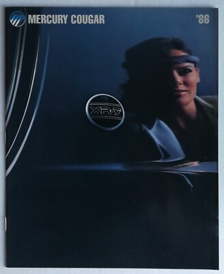 Vintage 1986 Mercury Cougar Full Color Original Brochure 323