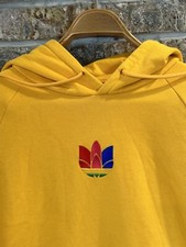 Adidas Multicolored Trefoil 3D Logo Hoodie Sweatshirt Kangaroo Pocket Men  s M