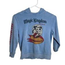 Junk Food Disney Magic Kingdom Goofy Sweatshirt Youth Small Blue Tommowland