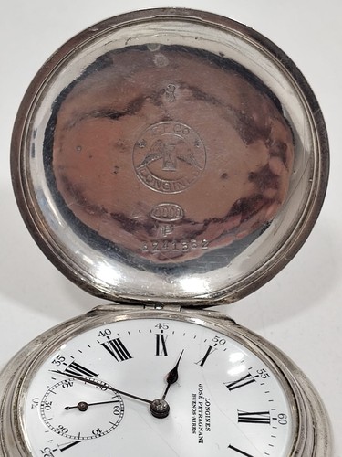 Vintage Silver Pocket Watch Longines - Jose Petragnani - Full Hunter - Picture 2 of 13