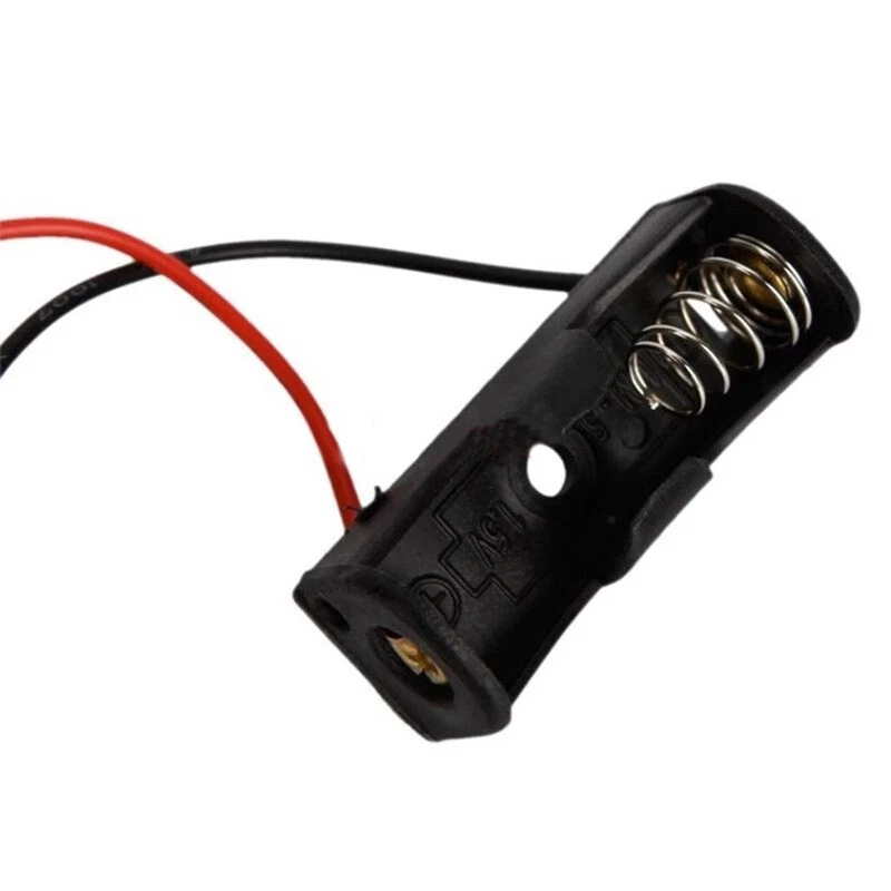 5/10/20/50/100Pcs 1 23A Battery 12V Clip Holder Box Case With Lead Wire Black - Image 4 of 4