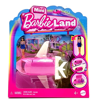 Barbie Mini BarbieLand 1.5'' Inch Doll with Color Changing Dreamplane Airplane