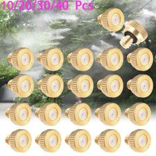 Lot Brass Misting Nozzles Mister Sprinkler Outdoor Cooling System Garden Sprayer