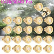 Lot Brass Misting Nozzles Mister Sprinkler Outdoor Cooling System Garden Sprayer