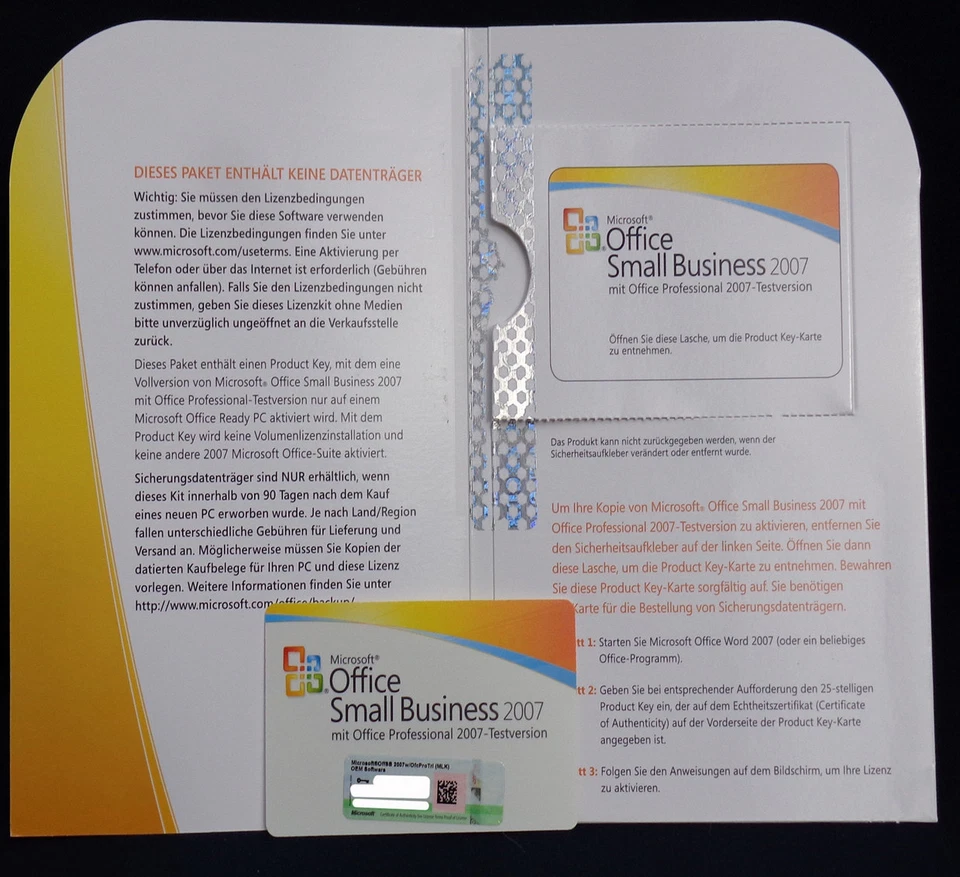MS OFFICE 2007 Small Business | Vollversion | Dauerlizenz | MLK | 32/64bit | DE - Bild 2 von 4