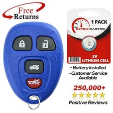 Remote Key Fob Blue for 2006 2007 2008 2009 2010 2011 Buick Lucerne