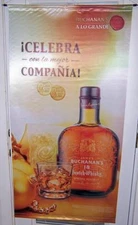 New  BUCHANAN'S A Lo Grande Big Satin Advertising Banner Scotch Whisky Sign