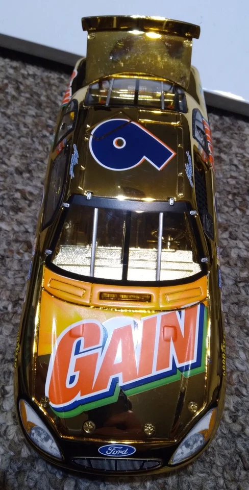 罕见 NASCAR 1:24 压铸 #9 杰夫·伯顿 CALIBER-OWNERS 仅黄金 504 生产! — 第 4/4 张图片