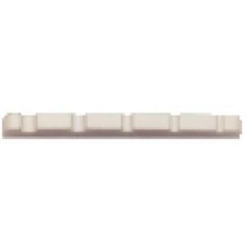 Partsland Selletta in plastica Intagliata Basso elettrico a 5 corde Bianco