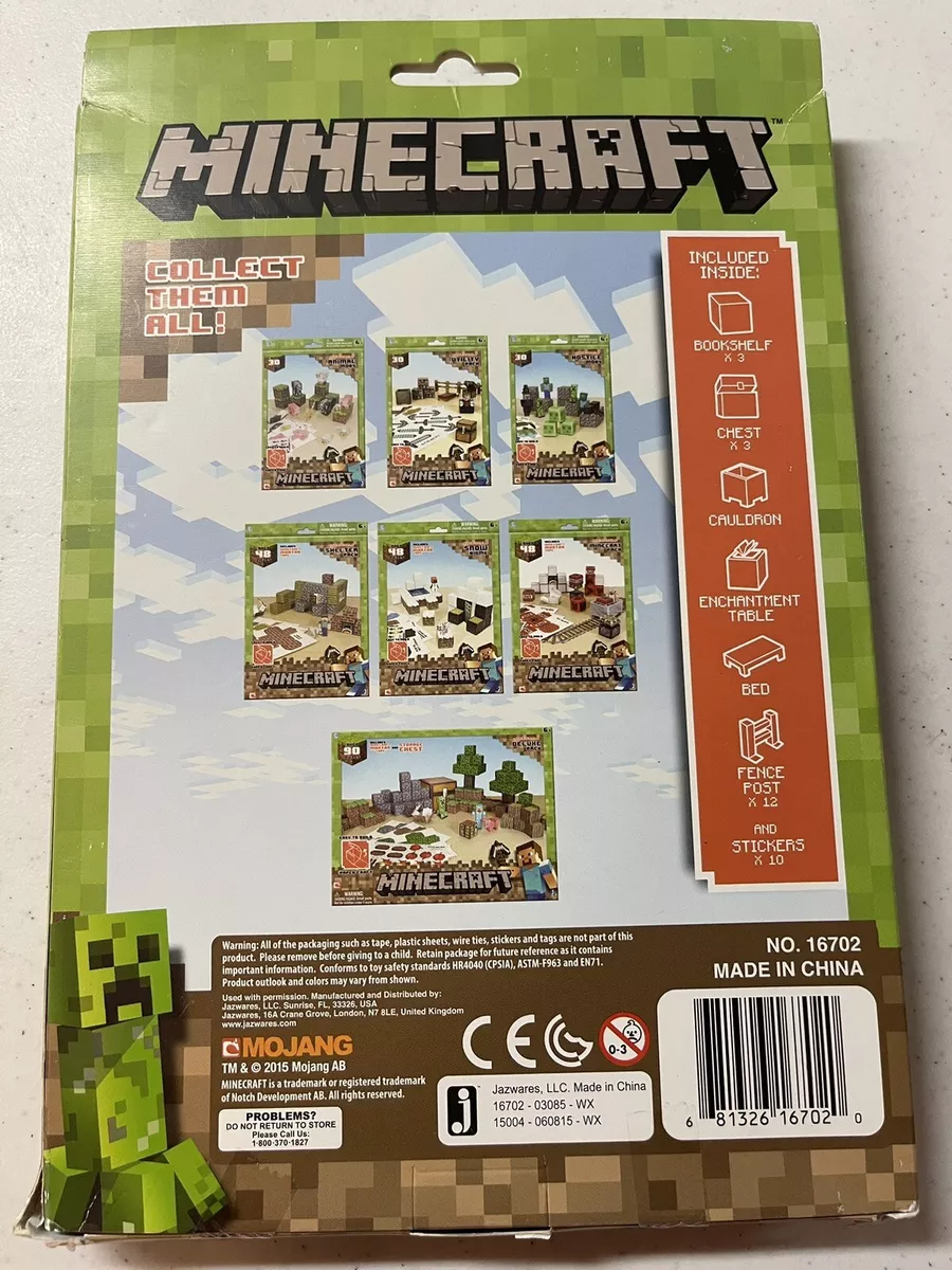 MINECRAFT OVERWORLD UTILITY PACK Easy To Build Paper Craft Kit 30