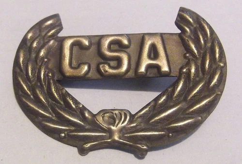 CSA BRASS PIN - CONFEDERATE STATES OF AMERICA - REBEL - CIVIL WAR HATPIN
