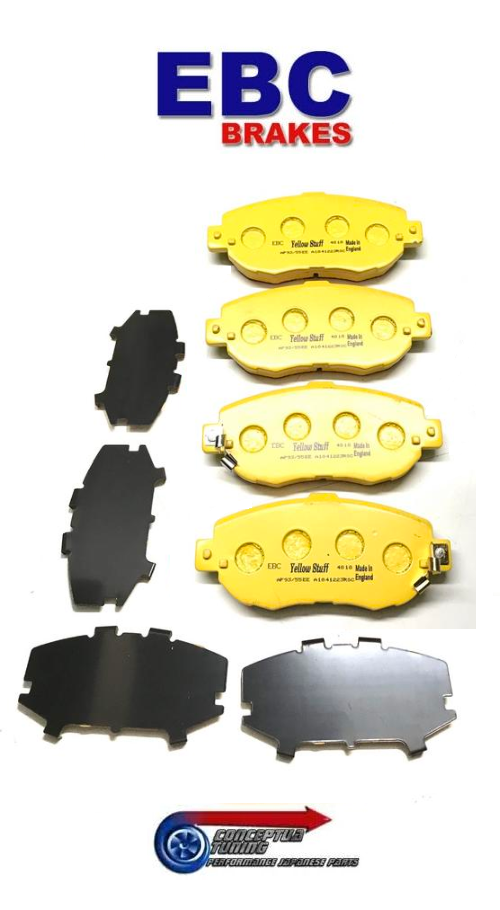 EBC Yellowstuff Front Brake Pads | 70-74 De Tomaso Pantera 5.7
