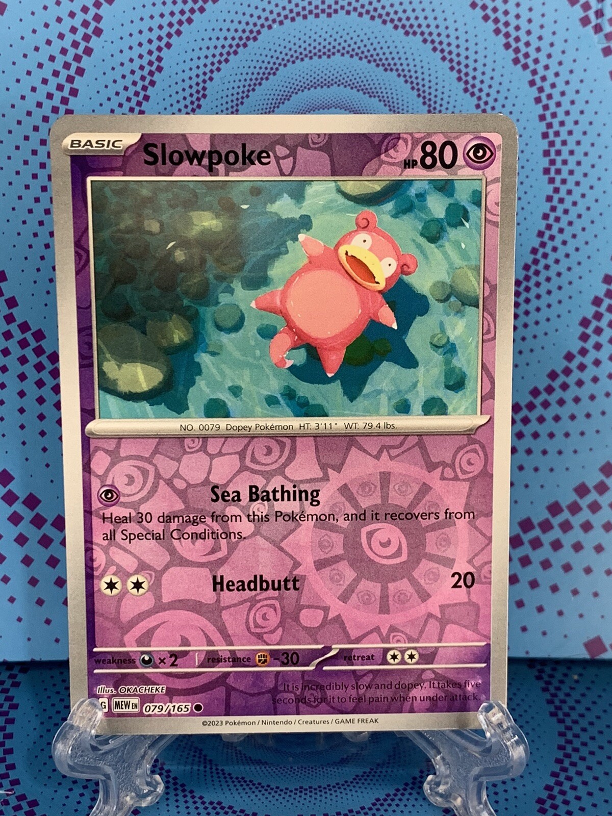 Slowpoke Reverse Holo - 079/165 - Scarlet & Violet 151 Pokemon TCG - NM 🔥🔥🔥