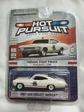 HOT PURSUIT 1:64 Indiana State Police 1967 CHEVROLET IMPALA, Greenlight SER #23