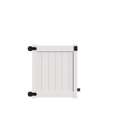 Barrette Outdoor Living Fence Gate Kit 4'Wx4'H Bryce Washington Series White