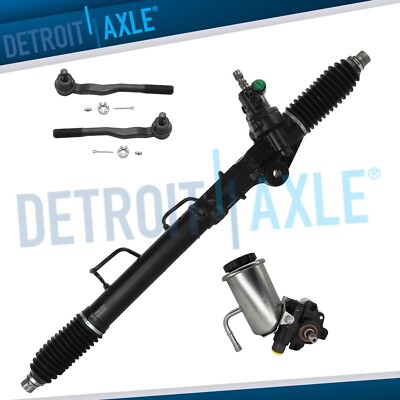 Complete Power Steering Pump Rack and Pinion Tie Rods for