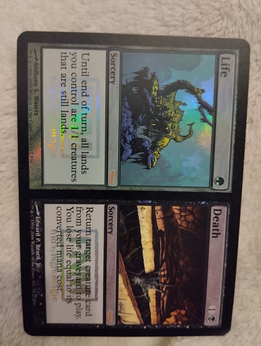MTG LIFE/DEATH DCI FOIL FNM PROMO 2006 Split Card Sorcery
