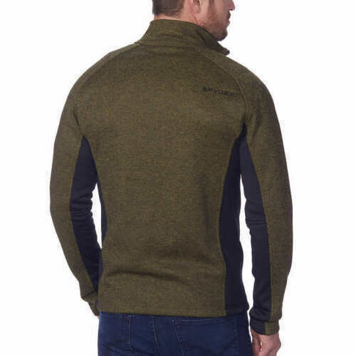 Spyder Outbound Men's Half Zip Jumper - Black/Volcano