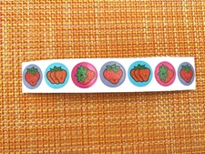 VINTAGE SCRATCH  SNIFF STICKER CTP CREATIVE TEACHING PRESS FULL STRIP STRAWBERRY