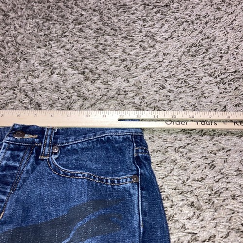 Express Womens Jeans Size 1/2 #12053 Splatter Paint Pattern - Picture 4 of 7