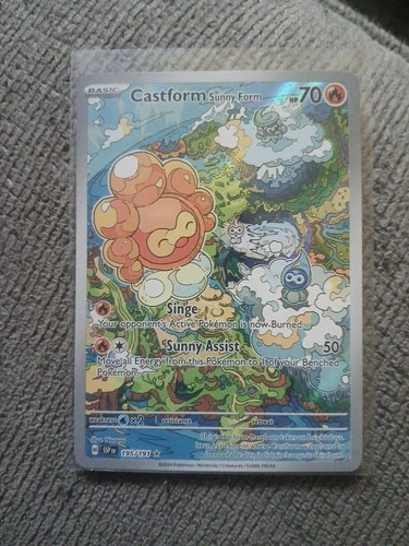 Castform Sunny Form 195/191 Surging Sparks Illustration Minty 🔥 Pak Frsh 🔥