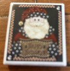 Santa Claus Christmas Square Wooden Multicolor Souvenir Fridge Magnet — photo 1