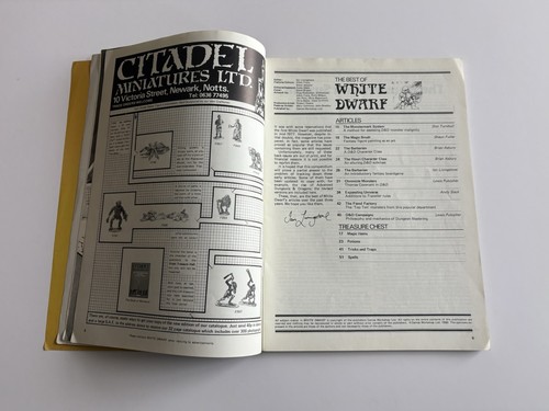 The Best Of White Dwarf Articles Magazine Games Workshop 1980 - Imagen 3 de 7